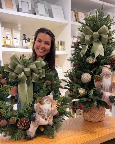 Mini Árvore 90cm + Guirlanda Decorada